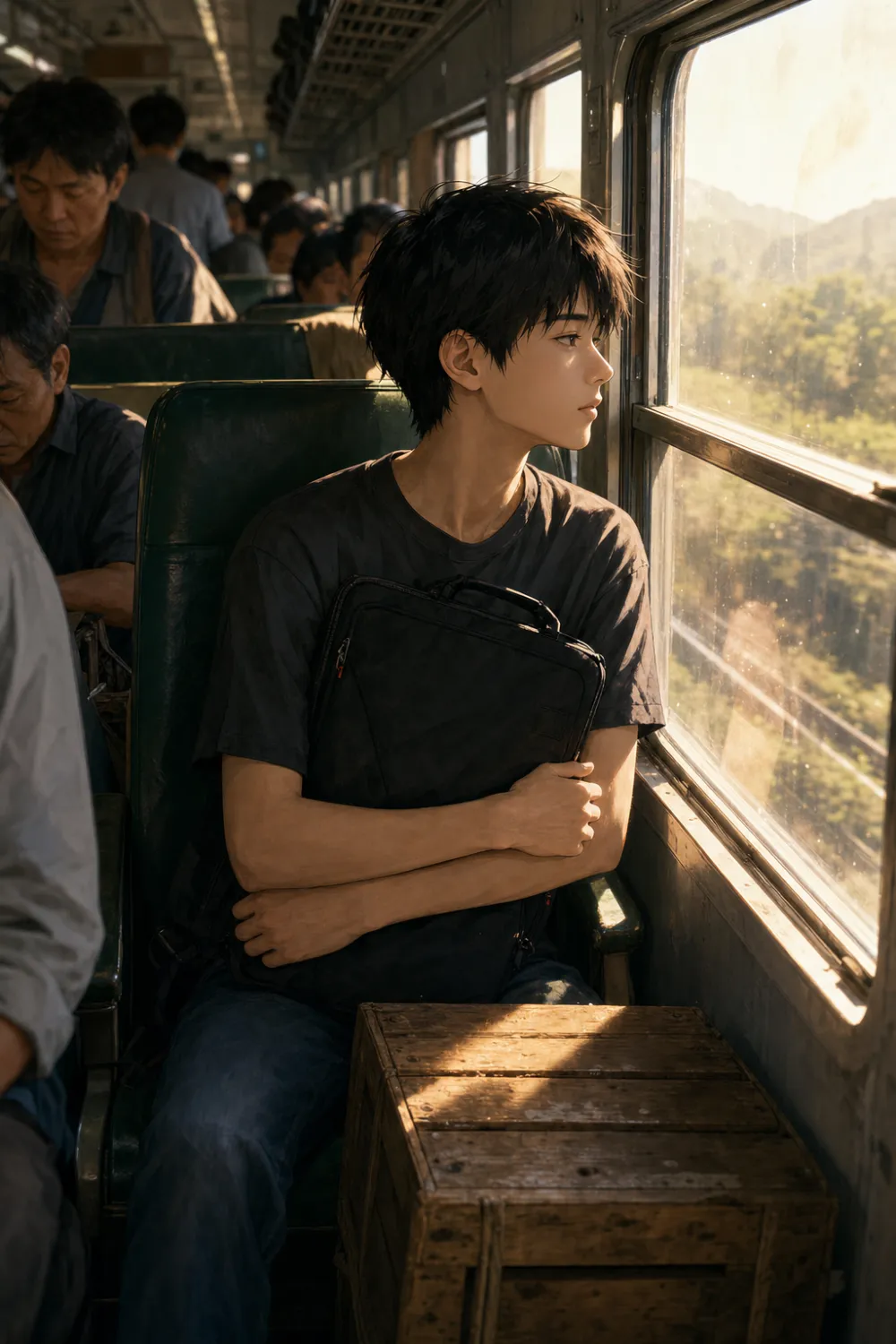 头一回，身边没有那三个声音。他抱着那把能撬动未来的东西，像个再普通不过的穷学生。