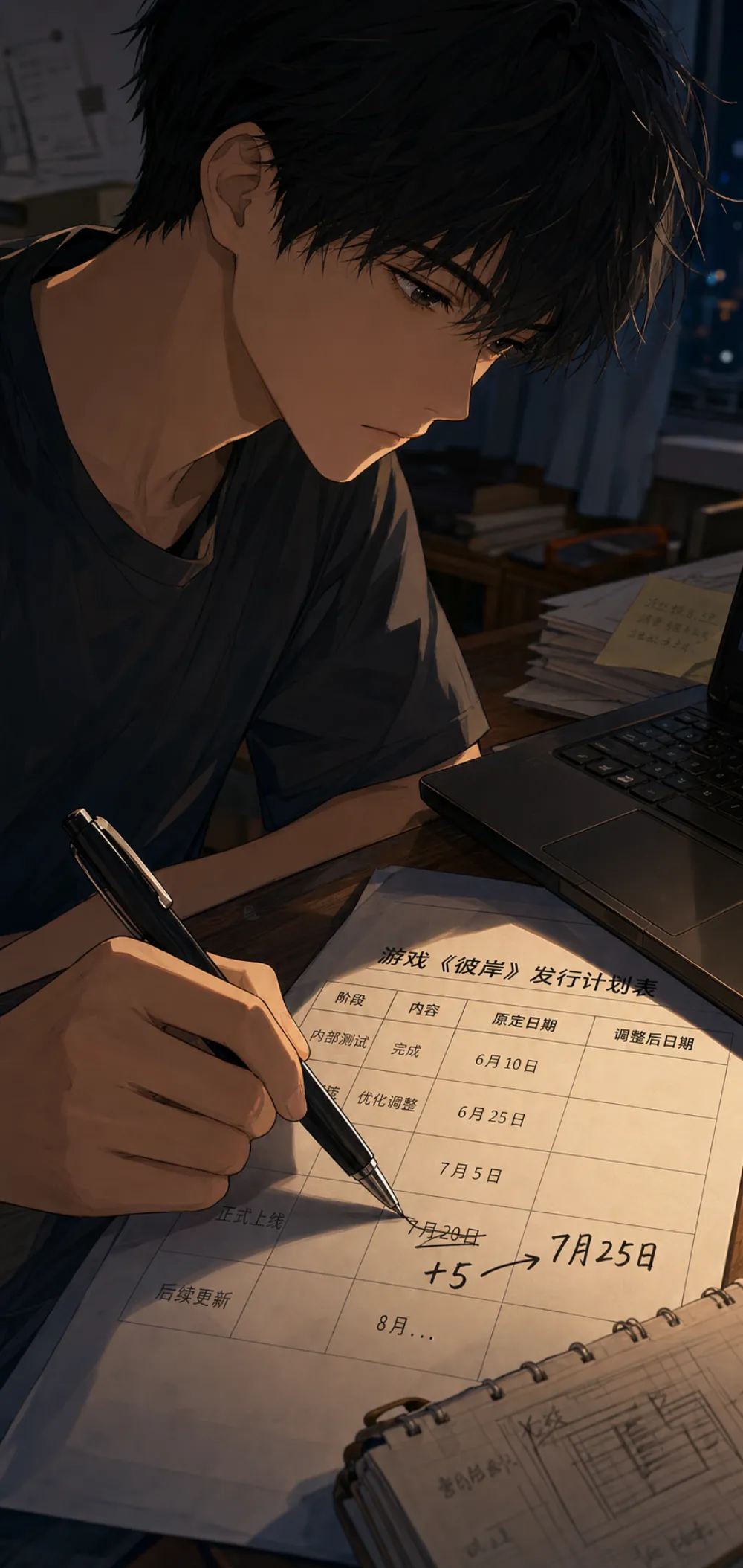 「那就花五天。发布推迟五天。」