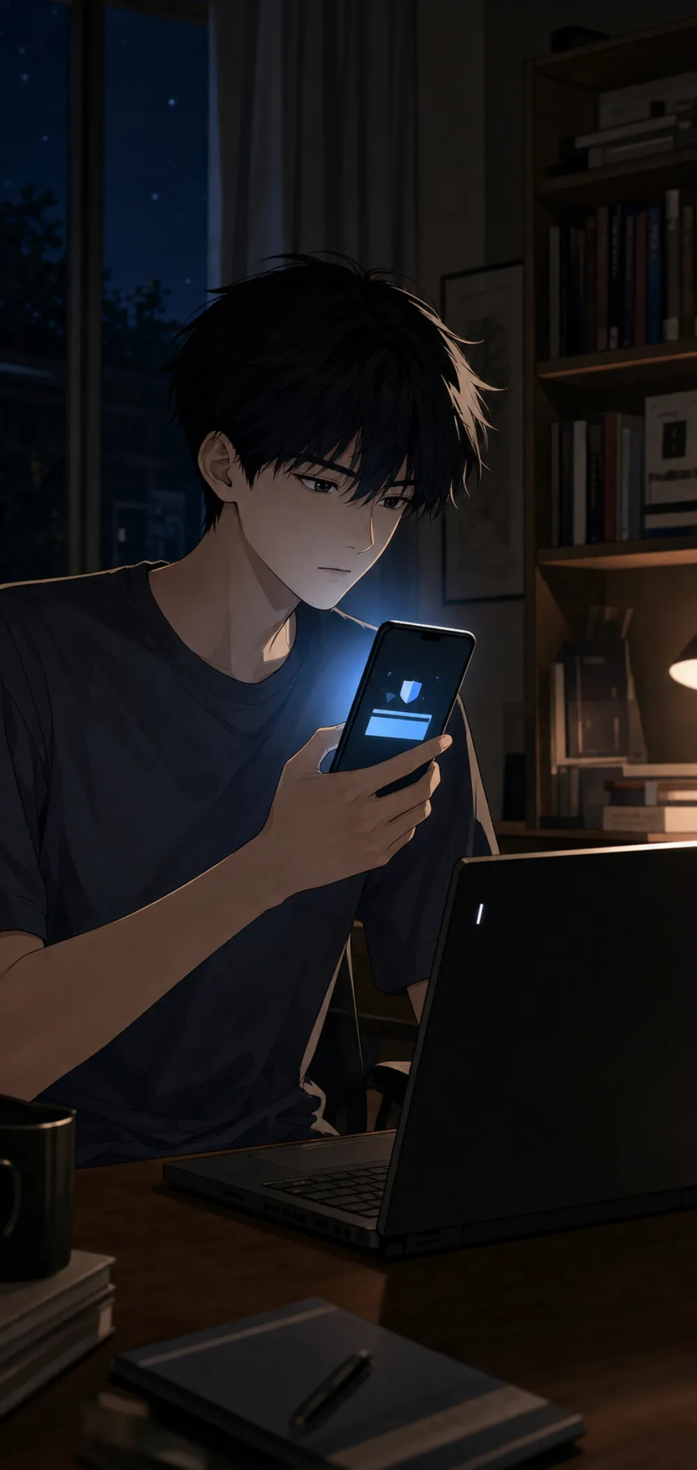 「他查到了。」