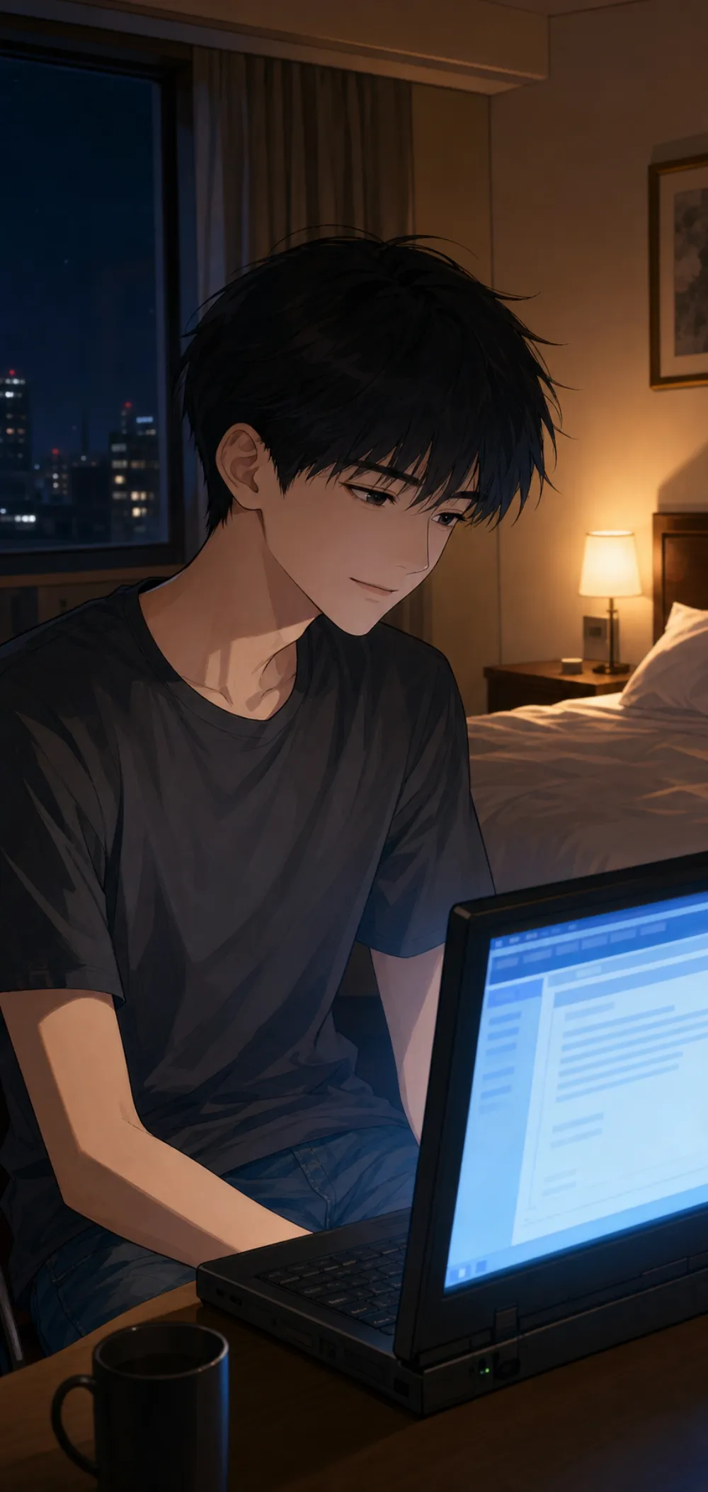 下午六点十七分。受理了。