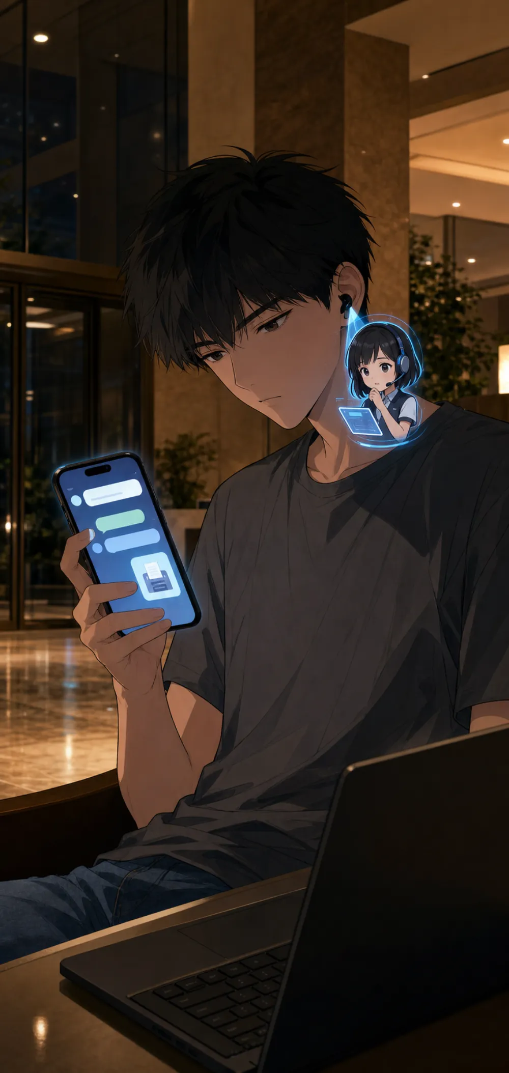 「他选择告诉你，可能是让你放心，也可能是在确认你发出去了。」