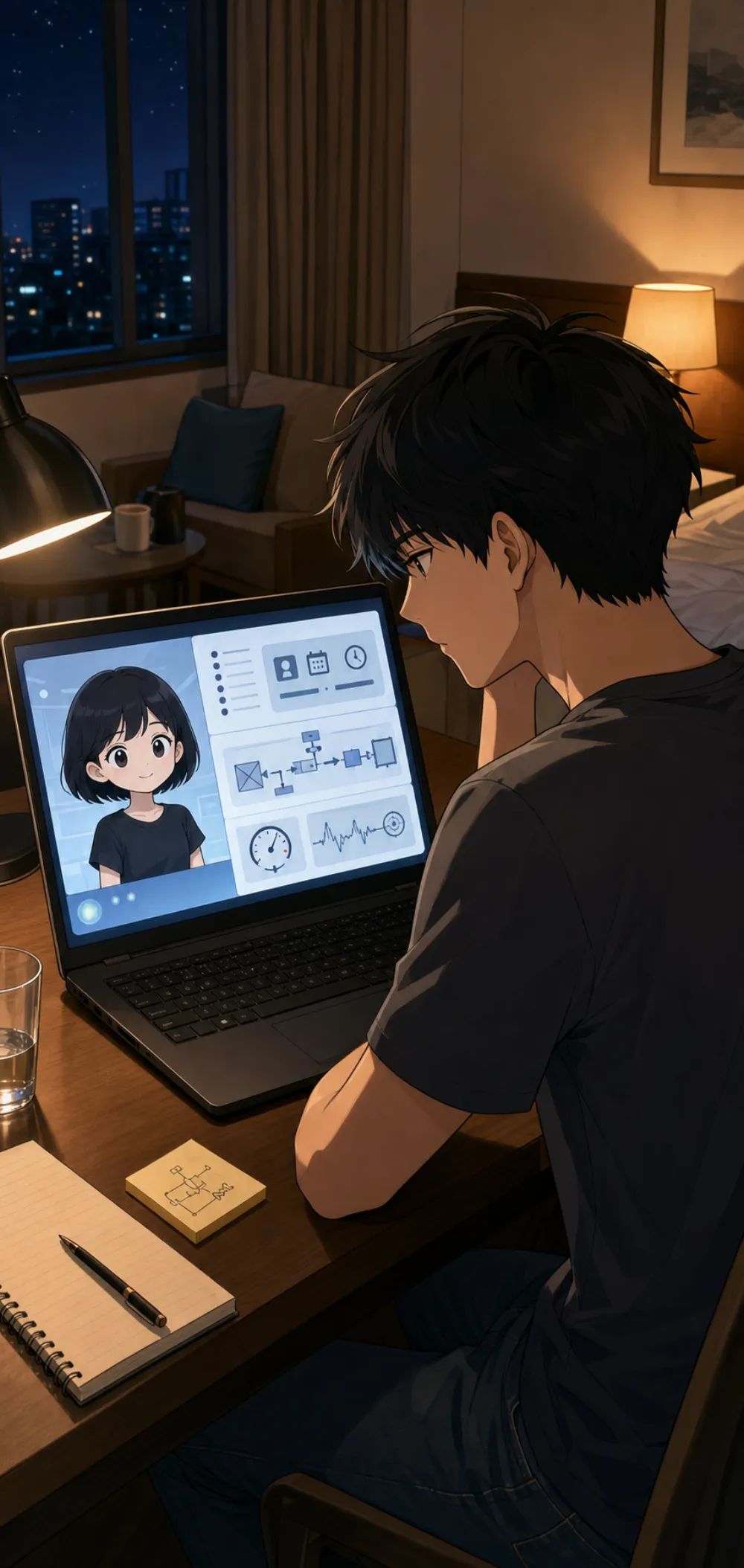 「别让他看出你注意到了。」
