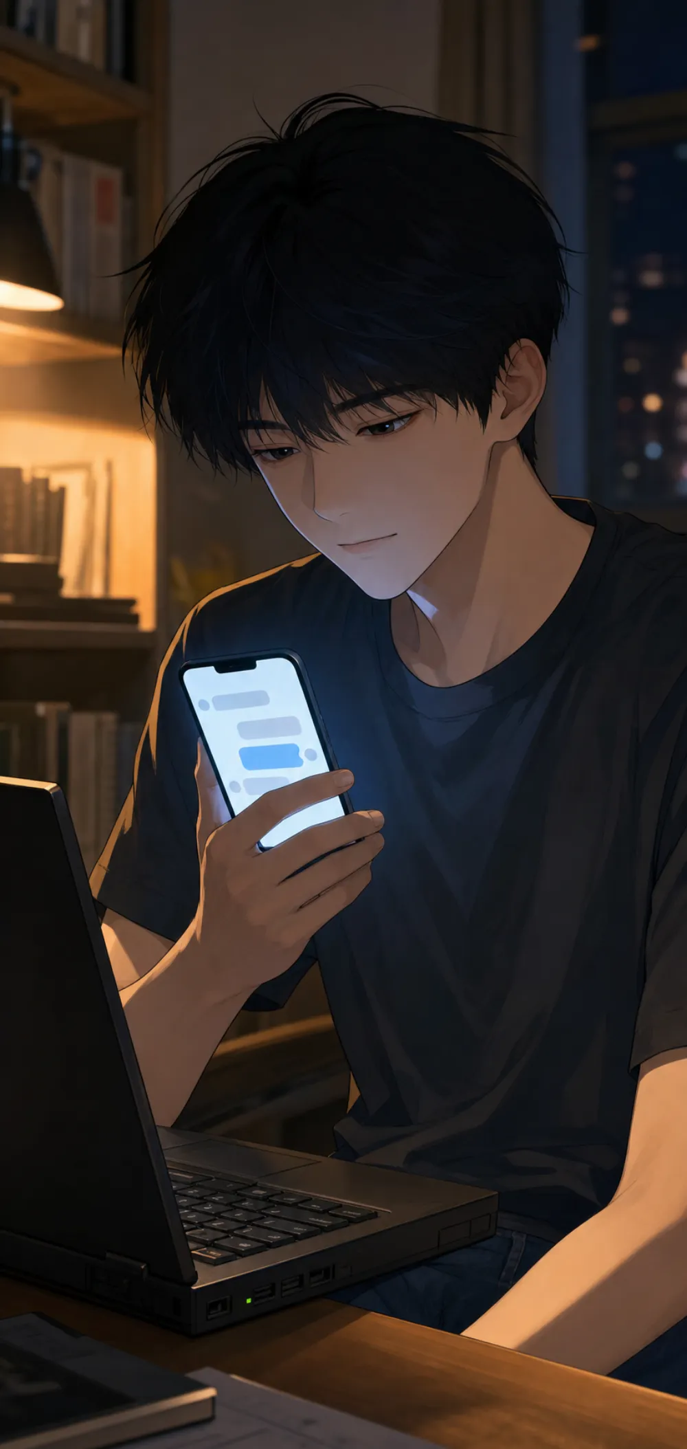 平稳，正常，像是在处理一件普通的工作交接。