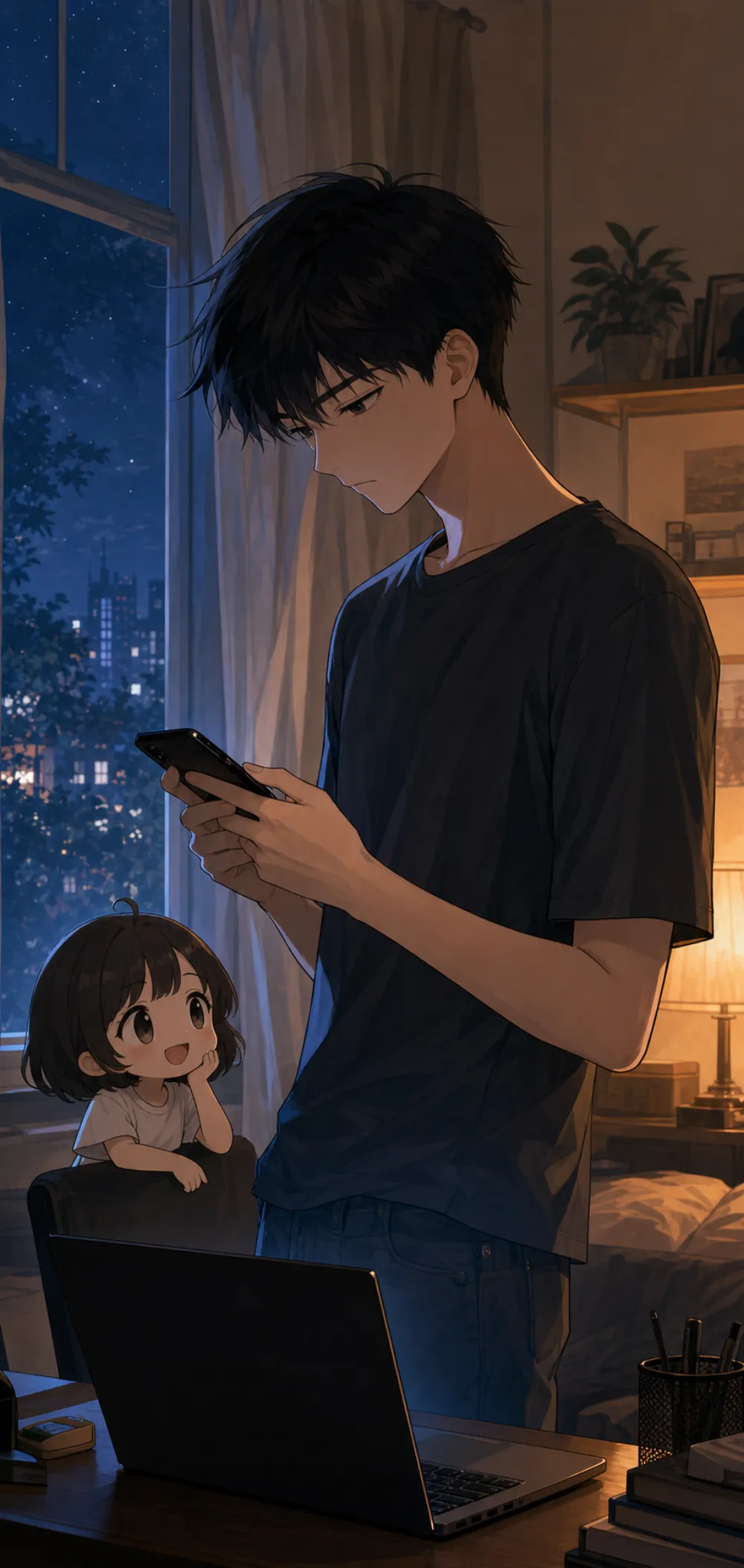「你的意思是，我告诉他。」