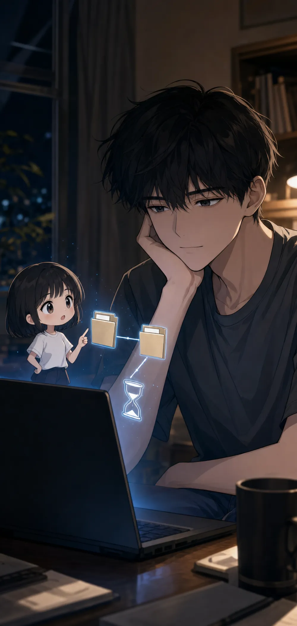 「他在买时间。」
